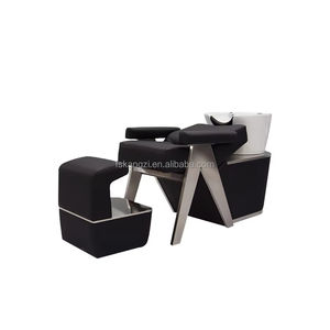 现代设计多功能洗发床耐用不锈钢框架陶瓷盆厂家批发好价格中国制造 - Product Image 1