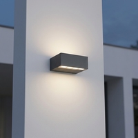 Projecteur mural LED extérieur étanche IP65 avec un CRI 90 élevé pour usage résidentiel et hôtelier