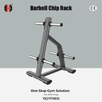 Soporte para Discos Olímpicos con Múltiples Soportes para Pesas, Soportes para Barras de Doble Cara, Base Reforzada para Equipos de Gimnasio Comerciales