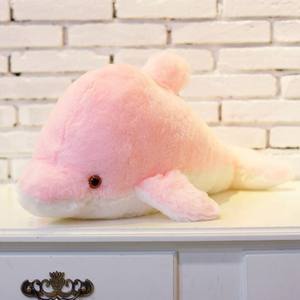 Peluche lumineuse en forme de dauphin et de baleine, jouet en peluche LED, cadeau, coton PP, 31-50 cm, prix de gros fabricant, billet spécial, taxe incluse, lumineux - Product Image 1