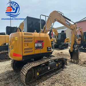 Excavadora de orugas Sany SY75C usada en buenas condiciones Excavadora de orugas Sany SY75C usada popular a la venta - Product Image 1