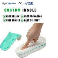 Semelles intérieures sport 4D en PU, super douces, haute élasticité, écologiques, unisexes, anti-douleur, désodorisantes, avec soutien de la voûte plantaire