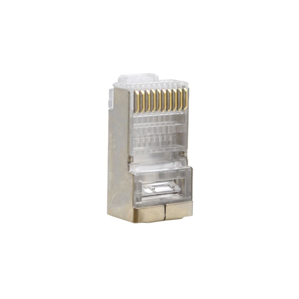 RJ50 Shielded Plug 10P10C - Gold Plated Modular Connector
