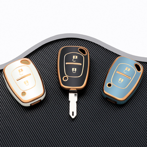 Coque de protection souple en TPU à <span class=keywords><strong>2</strong></span> boutons pour clé de voiture Renault <span class=keywords><strong>Kangoo</strong></span> Traffic Master, accessoires de protection sans clé - Product Image 1