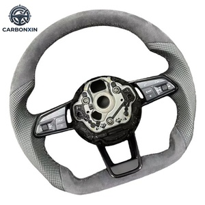พวงมาลัยหนัง Nappa สำหรับรถยนต์ Audi TT TTS TTMK2 TTMK3 R8 RS S3 S8 A3 A4 A5 A6 A6L A7 Q3 Q2 Q6 Q7 Q8 อุปกรณ์ตกแต่งรถยนต์ - Product Image 1