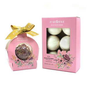 100% bain naturel fizzies OEM vente en gros personnalisé bain moussant coffrets-cadeaux apaisant les muscles endoloris style coupé 3 ans durée de conservation - Product Image 3