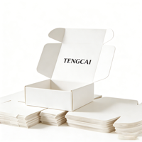 Boîte d'emballage d'expédition recyclable avec logo personnalisé, doublure en éponge, gaufrage pour bijoux de marque, emballage cadeau mystère, pelliculage mat