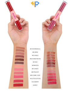 Nouveau Tube de Couleur à Lèvres Minérale Double Embout Hydratant, Gel Mat ou Brillant, Maquillage des Lèvres, Vente en Gros OEM - Product Image 4