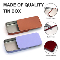 Échantillons Gratuits – Boîtes Métalliques Rectangulaires Coulissantes pour Bonbons et Mini-Menthes – Boîte Coulissante Personnalisée