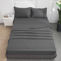 Ensemble de draps de lit double en bambou