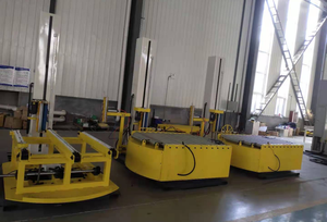 התעשייה הכבדה אוטומטית באופן מלא משטחים בתוך קו סרט מתיחה לכווץ מכונת עטיפה למכירה - Product Image 3