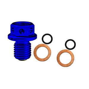 Vis de moteur magnétique en aluminium personnalisée - Vis de vidange d'huile résistante <span class=keywords><strong>à</strong></span> la chaleur courte, mise <span class=keywords><strong>à</strong></span> niveau, vis recouverte, moto - Product Image 1