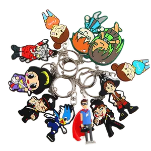 Tùy chỉnh Keychain Anime Keychain kim loại khắc Keyring rượu vang mở