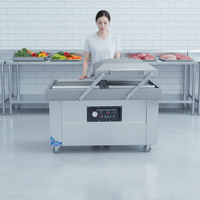 Scelleuse sous vide électrique 400P à double chambre, facile à nettoyer, commerciale, haute efficacité, fonctionnement simple, pour aliments et produits chimiques