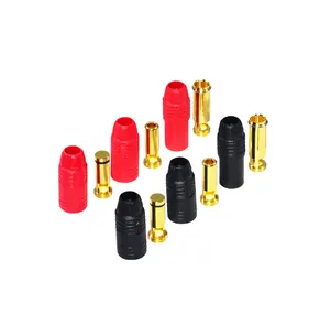 China Hoge Kwaliteit Mannelijke Vrouw Rood Zwart Anti Vonk Voedingskabel Plug Amass 150 AS150-M AS150-F Connector Voor Rc Lipo Batterij