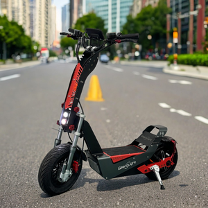 Trottinette électrique F8 puissante avec moteur QS, pneus larges de 16 pouces, batterie 72V 30-60Ah, autonomie longue portée de 60-180 km, amortisseurs hydrauliques, trottinette électrique pour adultes - Product Image 1