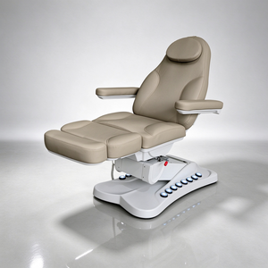 Moderna Camilla Eléctrica Negra de 3 Motores, Reclinable, para Exámenes Médicos, Tatuajes, Spa, Masajes, Cosmética y Tratamientos Faciales - Product Image 2