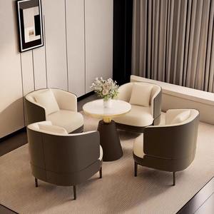 Sillón Individual Moderno, Silla Redonda para Recepción, para Uso en Reuniones de Oficina, con Cojín Cómodo y Diseño Elegante - Product Image 4