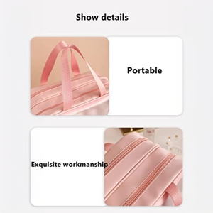 Bolsa de Aseo Transparente Impermeable Personalizada Royal Fair <span class=keywords><strong>con</strong></span> Asa, Bolsillo Lateral de Malla y Doble Capa - Product Image 2
