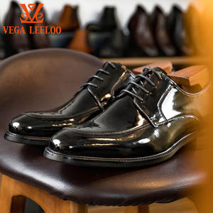 أحذية رجالية رسمية فاخرة من الجلد اللامع، أحذية أوكسفورد من الجلد الطبيعي للأعمال والزفاف - Product Image 5