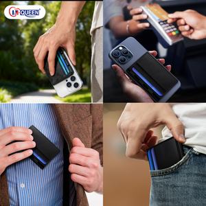 Batería Externa Inalámbrica Magnética Portátil Personalizada al por Mayor de 4500 mAh con Cables y Tarjetero, Estación de Carga Ultrafina para Teléfono Celular - Product Image 5