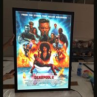 Cadres d'affiches de films rétroéclairés par LED noirs de 16*24/18*24/24*36/27*40 pouces, cadre à clipser mural LED, boîte à lumière en aluminium