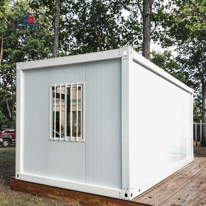 中国工場スチール構造サンドイッチパネルフラットパックコンテナハウスガレージカサスプレハブ住宅モダン安い小さな家 - Product Image 1