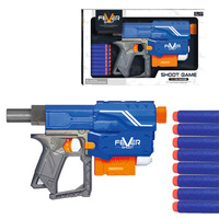Juego de disparos educativo multicolor personalizado al por mayor, bláster de gel, Blasters de dardos de espuma, pistola de juguete, bala suave, seguro, juego de batalla, divertido chico