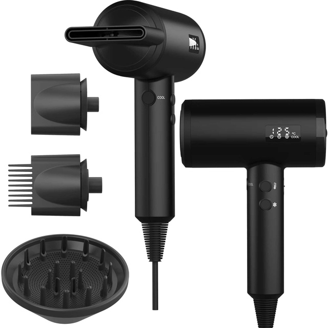 Professional Ionic Infrared Hair Dryer With Diffuser Nozzle Powerful 2000W High Speed Hair Dryer