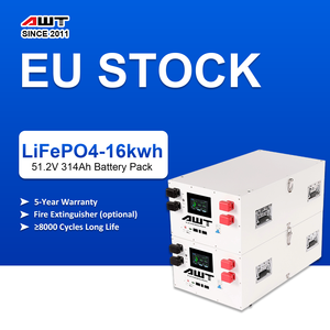 Paquete de Baterías Completo AWT Horizontal 51.2v 280ah 314ah MB31 TK con Generador Solar JK-PB2A16S20P Integrado para el Hogar, Costo de 15kwh 16kwh - Product Image 1