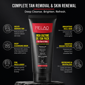 Crema Facial y Corporal EM Men Enzyme con Ácido Kójico, Niacinamida y Alfa-Arbutina para Eliminar el Bronceado y Renovar la Piel, 3.4oz - Product Image 6
