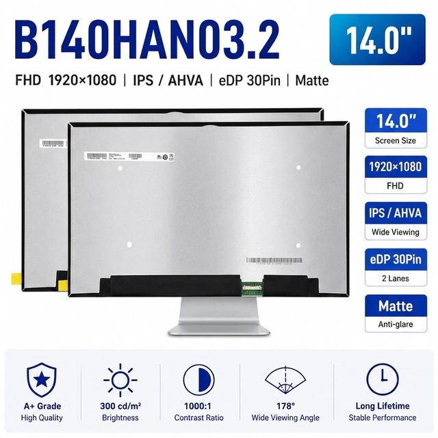 B140HAN03.2 NV140FHM-N4U NV140FHM-N4T 14.0 Inch Slim FHD 30pin Laptop LCD Screen for HP EliteBook 840 G6/G7