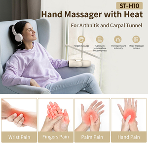 Hand <b>Massager</b> With Heat and Compression for Carpal Tunnel Stiff Joints Pain Relief From Wrist to Palm Finger ST-H10 Hand - Product Image 4