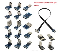 Flex Thin Flat FPC FPV USB 2.0-Datenverlängerungskabel 180-Grad-Winkel USB-Daten ladekabel