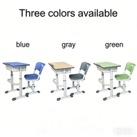 Meubles de classe, ensembles de bureaux et de chaises pour les écoles primaires, style moderne, pliables, en bois, durables