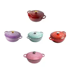 Factory Direct Sale Enamel Cast Iron Non-stick Pot Household Multi-function Soup Pot And Stew Pot