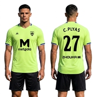 Maillot de football léger de qualité tournoi en stock, avec logo d'équipe personnalisé, uniforme de football professionnel, chemise de football, directement de l'usine