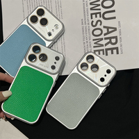 Coque de téléphone rétro motif litchi automne-hiver pour iPhone 16/15, compatible avec les modèles 14/13, pour hommes et femmes