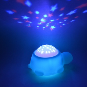 Construit-dans 7 Chansons Projecteur de Musique de <span class=keywords><strong>Tortue</strong></span> Silicone Sans Fil LED Mini Projecteur À Portée de main - Product Image 1