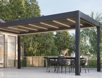 Pergola bioclimatique motorisée en aluminium de haute qualité pour jardin, cour, événements, terrasse, toit, arches, piscine, extérieur