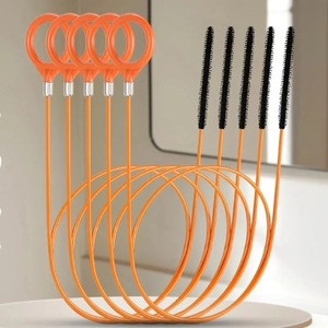 Attrezzo per la Pulizia degli Scarichi, Rimuove <span class=keywords><strong>Capelli</strong></span> e Detriti per Lavandini, Scarichi di Cucina, Vasche <span class=keywords><strong>da</strong></span> Bagno e <span class=keywords><strong>Doccia</strong></span>, Strumento a Spirale per Sbloccare - Product Image 4