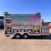 American Standard Sink Taco Street Kiosk Coffee Truck Trailer Bakery Square Street Food Cart Food Truck avec cuisine complète