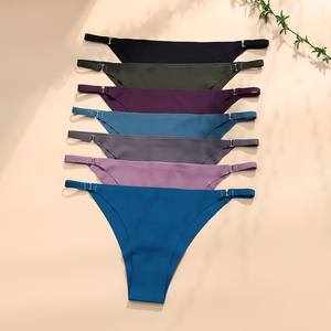Sous-vêtements sans couture coupe laser <span class=keywords><strong>culotte</strong></span> taille basse t-back slips string <span class=keywords><strong>culotte</strong></span> sexy tongs pour femmes - Product Image 5