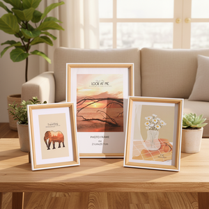Cadres photo muraux modernes de haute qualité en MDF écologique, imprimés en typographie <span class=keywords><strong>à</strong></span> 6 couleurs, pour filles, multiples - Product Image 1