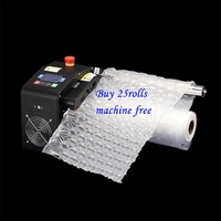 Film à bulles d'air transparent HDPE de qualité supérieure, matériau d'emballage gonflable, sac de coussin d'air, rouleau de coussin d'air 15-30 microns