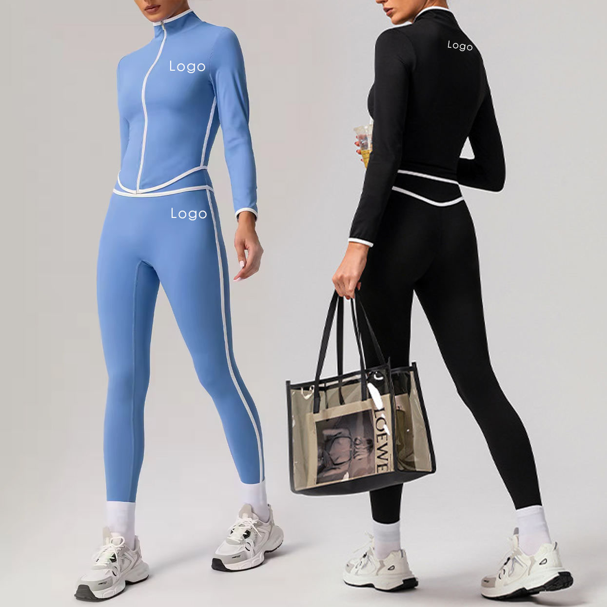 New High Quality Sports Bra Jackets Breathable High Waist Fitness Leggings Shorts Yoga 4 Pcs Sets Gym For Women