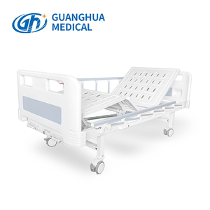 سرير طبي من Guanghua بمقبض ABS من الفولاذ المقاوم للصدأ من فئة التصميم اليدوي أحادي السفرة للاستخدام في المستشفى ضمان لمدة 3 سنوات - Product Image 4