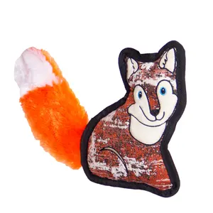 Juguetes de mascarilla de TUFF para perros, juguetes de mordedores coloridos de Tuff, con sonido, con zorro divertido, nuevo diseño, venta al por mayor