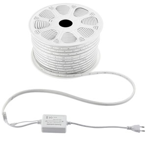 Bande lumineuse LED RGB 220V 2835 à changement de couleur, 60 LED/m, néon flexible à commande externe, fabrication sur mesure - Product Image 2