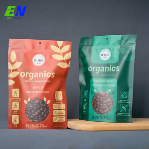 Kunststoff-Haustier-Hundefutterverpackungsbeutel mit wiederverschließbarem Reißverschluss OEM-Hundefutterbeutel kundenspezifischer Standbeutel für Haustierbehandlung - Product Image 4